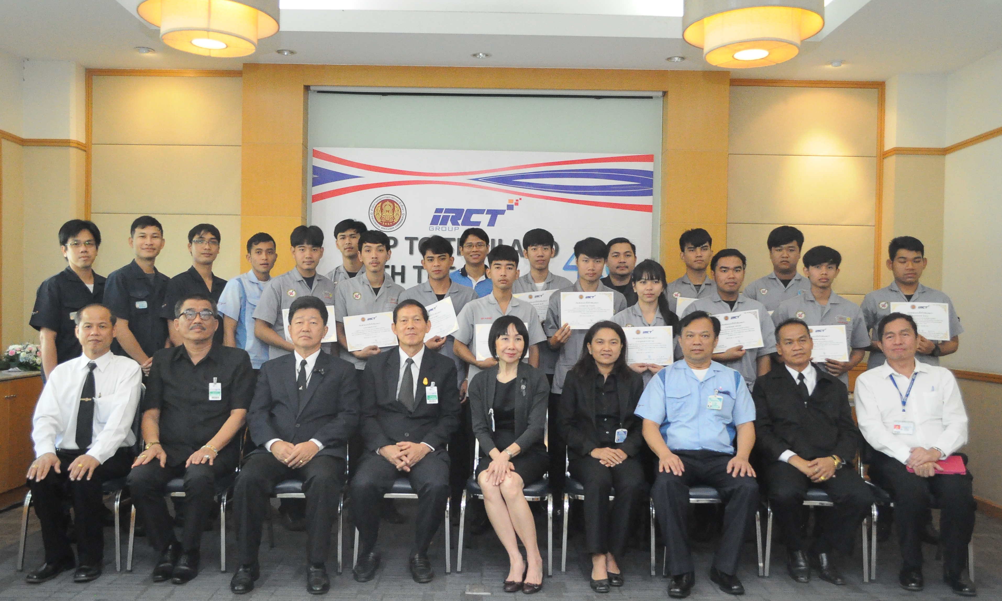 IRCT’s Dual Vocational Students Showcase  in “IRCT Group Step to Thailand 4.0 with the DVE”